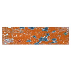 Vivid Grunge Abstract Print Satin Scarf (Oblong)