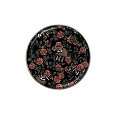 Raccoon Floral Hat Clip Ball Marker (4 Pack) by BubbSnugg