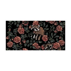 Raccoon Floral Yoga Headband by BubbSnugg