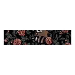 Raccoon Floral Velvet Scrunchie by BubbSnugg