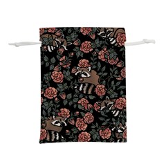 Raccoon Floral Lightweight Drawstring Pouch (s) by BubbSnugg