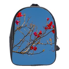 Santa Rita Flower Photo001 School Bag (large) by dflcprintsclothing