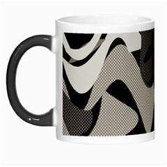 Trippy sepia paint splash, brown, army style camo, dotted abstract pattern Morph Mugs