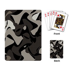 Trippy sepia paint splash, brown, army style camo, dotted abstract pattern Playing Cards Single Design (Rectangle)