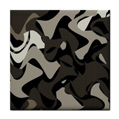 Trippy sepia paint splash, brown, army style camo, dotted abstract pattern Face Towel