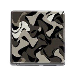 Trippy sepia paint splash, brown, army style camo, dotted abstract pattern Memory Card Reader (Square 5 Slot)