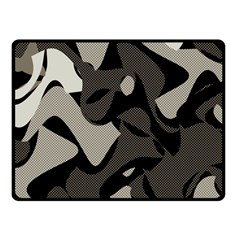 Trippy sepia paint splash, brown, army style camo, dotted abstract pattern Fleece Blanket (Small)