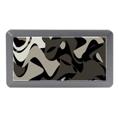 Trippy sepia paint splash, brown, army style camo, dotted abstract pattern Memory Card Reader (Mini)