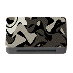 Trippy Sepia Paint Splash, Brown, Army Style Camo, Dotted Abstract Pattern Memory Card Reader With Cf by Casemiro