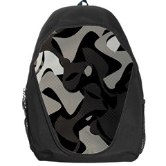 Trippy sepia paint splash, brown, army style camo, dotted abstract pattern Backpack Bag