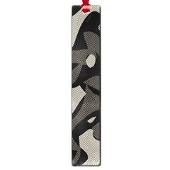 Trippy sepia paint splash, brown, army style camo, dotted abstract pattern Large Book Marks