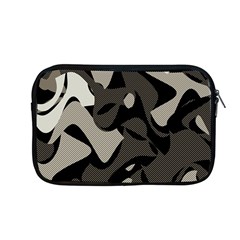 Trippy sepia paint splash, brown, army style camo, dotted abstract pattern Apple MacBook Pro 13  Zipper Case