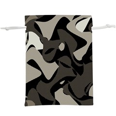 Trippy sepia paint splash, brown, army style camo, dotted abstract pattern  Lightweight Drawstring Pouch (XL)