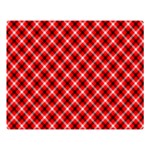 Three color tartan, red grey, black buffalo plaid theme Double Sided Flano Blanket (Large)  80 x60  Blanket Front