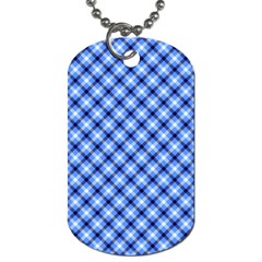 Retro Style Pattern, Scottish Tartan, Buffalo Plaid Theme Dog Tag (one Side) by Casemiro