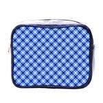 Retro style pattern, scottish tartan, buffalo plaid theme Mini Toiletries Bag (One Side) Front