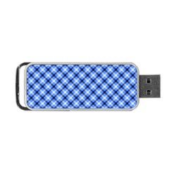 Retro Style Pattern, Scottish Tartan, Buffalo Plaid Theme Portable Usb Flash (one Side) by Casemiro