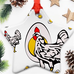 Roseanne Chicken Ornament (star)