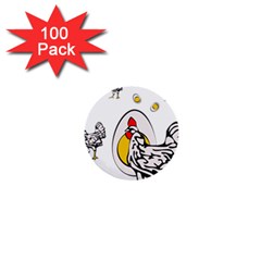 Roseanne Chicken 1  Mini Buttons (100 Pack)  by EvgeniaEsenina