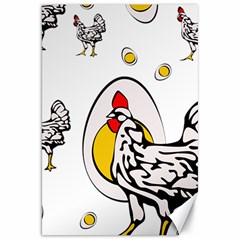 Roseanne Chicken Canvas 20  X 30  by EvgeniaEsenina