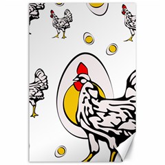 Roseanne Chicken Canvas 24  X 36  by EvgeniaEsenina