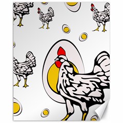 Roseanne Chicken Canvas 11  X 14  by EvgeniaEsenina