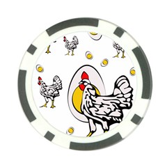 Roseanne Chicken Poker Chip Card Guard by EvgeniaEsenina