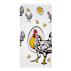 Roseanne Chicken Shower Curtain 36  X 72  (stall)  by EvgeniaEsenina