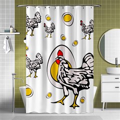 Roseanne Chicken Shower Curtain 48  X 72  (small) 