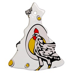 Roseanne Chicken Christmas Tree Ornament (two Sides) by EvgeniaEsenina