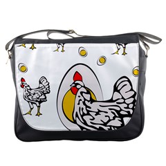 Roseanne Chicken Messenger Bag by EvgeniaEsenina