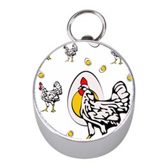 Roseanne Chicken Mini Silver Compasses by EvgeniaEsenina