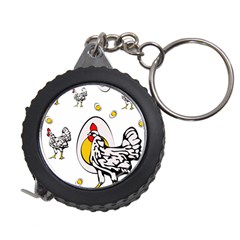 Roseanne Chicken, Retro Chickens Measuring Tape by EvgeniaEsenina