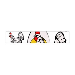 Roseanne Chicken, Retro Chickens Flano Scarf (mini) by EvgeniaEsenina