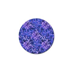 Vibrant Blue Flowers Pattern Motif Golf Ball Marker (10 Pack)