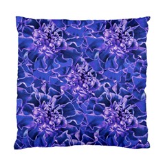 Vibrant Blue Flowers Pattern Motif Standard Cushion Case (two Sides) by dflcprintsclothing