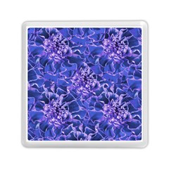 Vibrant Blue Flowers Pattern Motif Memory Card Reader (square) by dflcprintsclothing