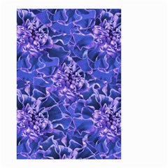 Vibrant Blue Flowers Pattern Motif Small Garden Flag (two Sides) by dflcprintsclothing