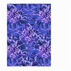 Vibrant Blue Flowers Pattern Motif Large Garden Flag (two Sides)