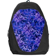 Vibrant Blue Flowers Pattern Motif Backpack Bag by dflcprintsclothing