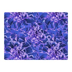 Vibrant Blue Flowers Pattern Motif Double Sided Flano Blanket (mini)  by dflcprintsclothing