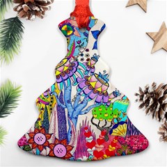 Mountain Abstract Christmas Tree Ornament (two Sides) by okhismakingart