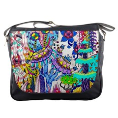 Mountain Abstract Messenger Bag by okhismakingart