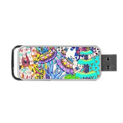 Mountain Abstract Portable Usb Flash (one Side) by okhismakingart