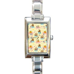 I Am Sleepy Rectangle Italian Charm Watch by designsbymallika