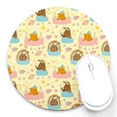 I Am Sleepy Round Mousepads