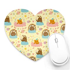 I Am Sleepy Heart Mousepads by designsbymallika