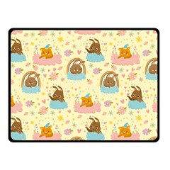 I Am Sleepy Double Sided Fleece Blanket (small)  by designsbymallika