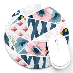 Patchwork  Round Mousepads by designsbymallika