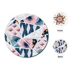 Patchwork  Playing Cards Single Design (round) by designsbymallika